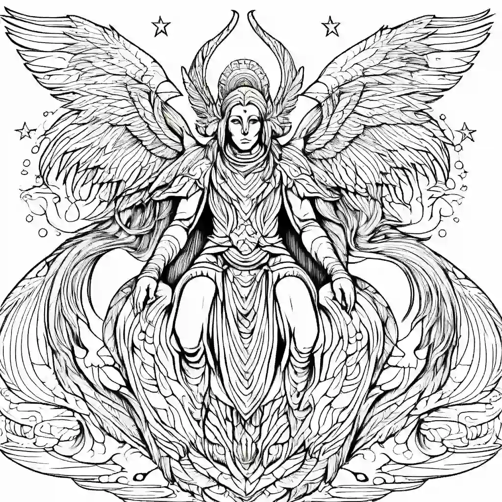 Celestial Beings coloring pages